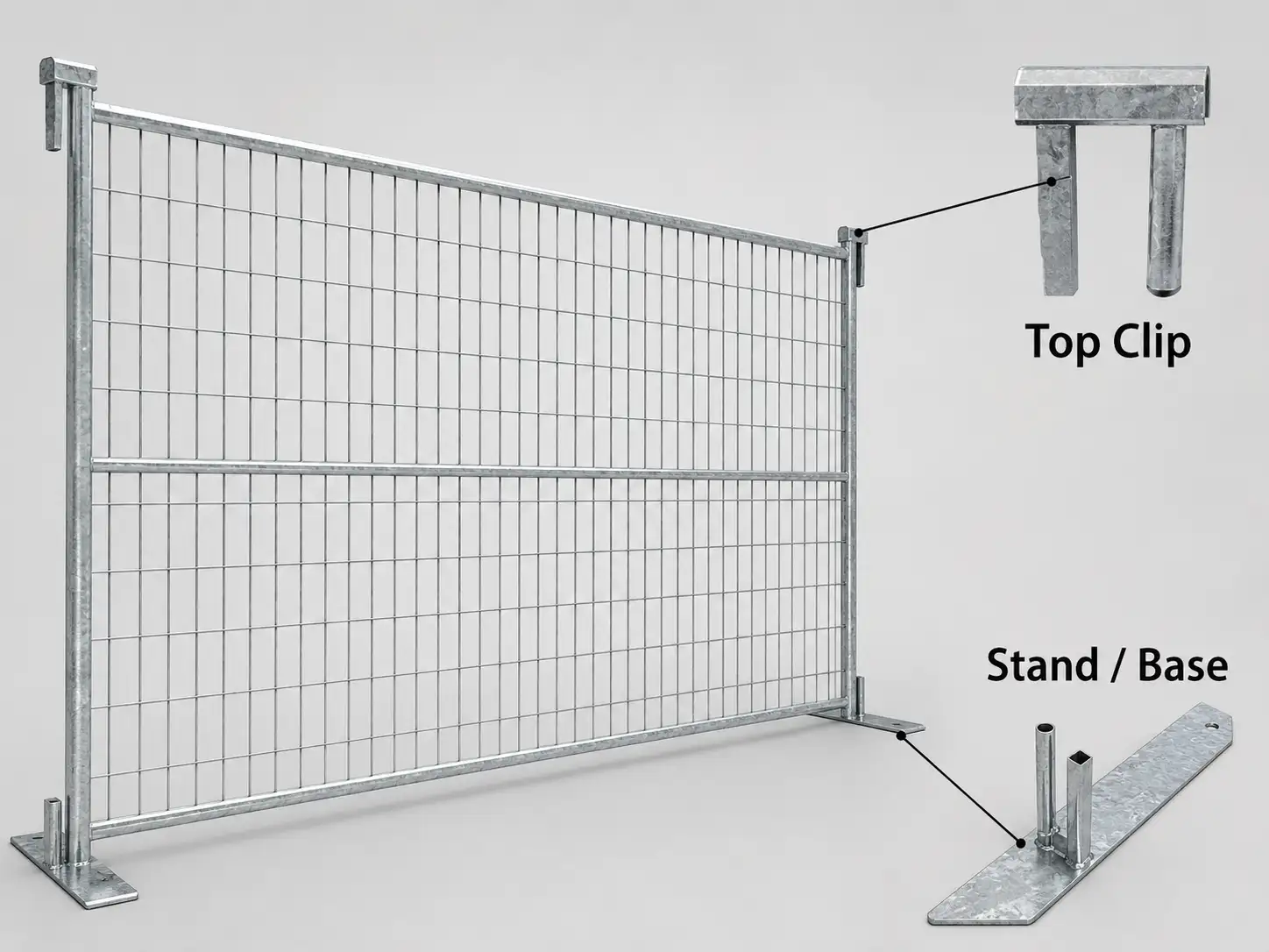 Canada temporary fence core specifications