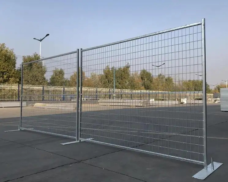 Galvanized Canada temporary fence finish reference