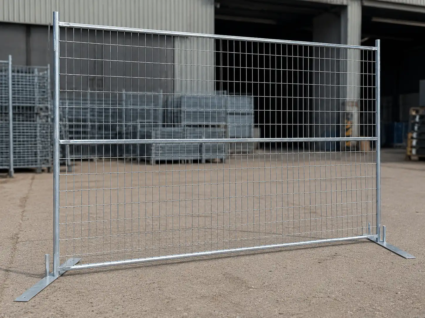 Canada temporary fence panel with galvanized frame and mesh