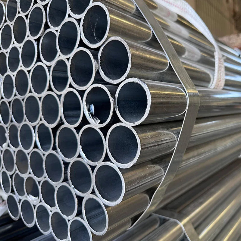 Fence tube raw material close up