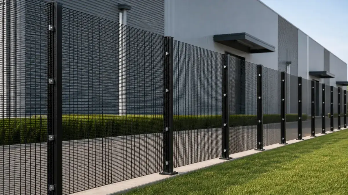Powder coated 358 anti-climb fence