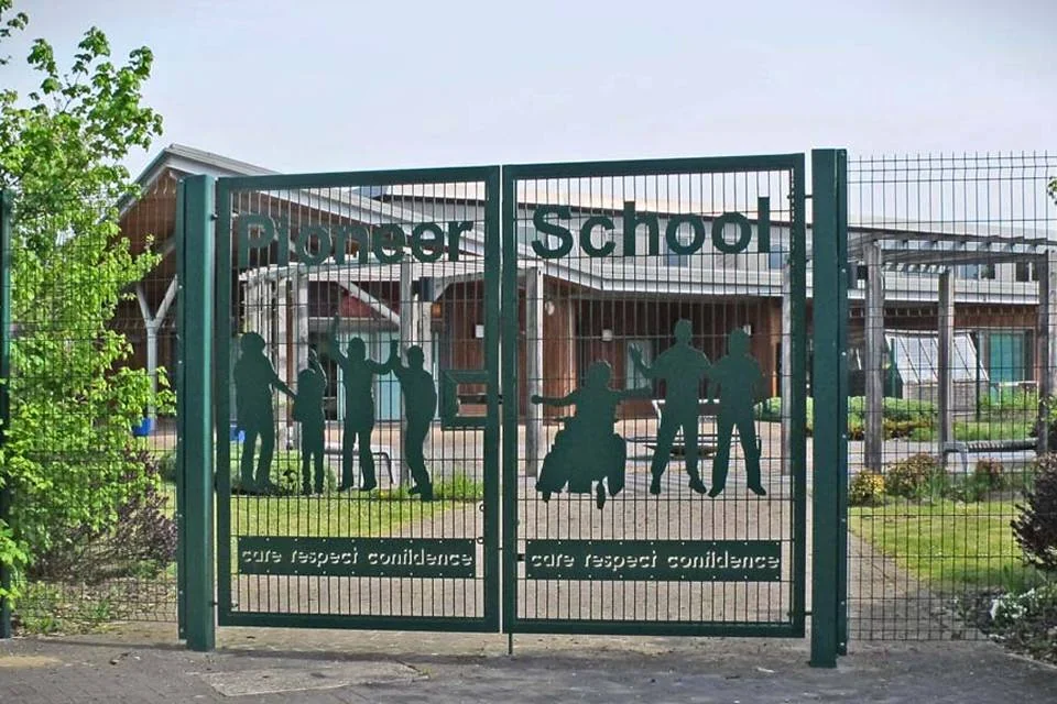 656 double wire fence for school park and sports facility perimeter
