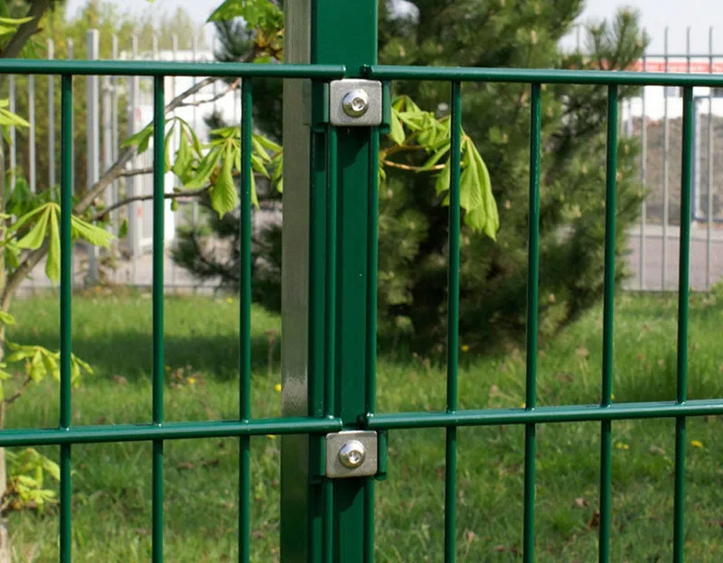 656 double wire fence post and clip parts
