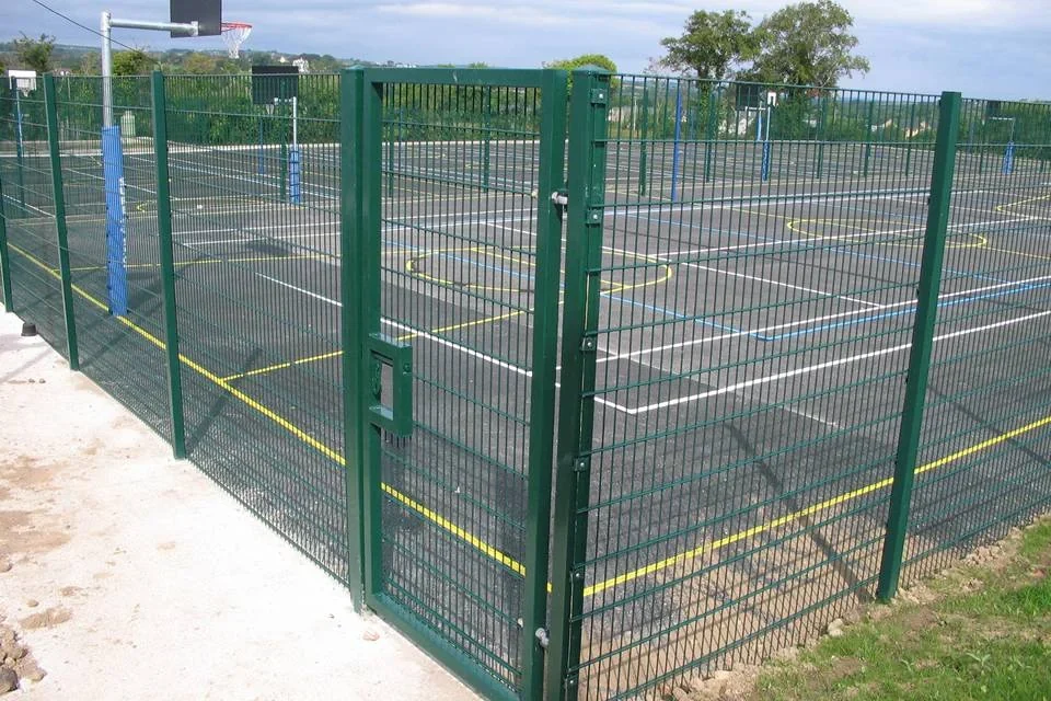 656 double wire fence used around school park and public perimeter areas
