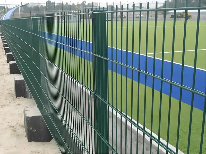 868 double wire fence site installation