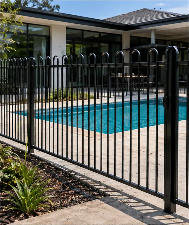 Tubular or blade style aluminium pool fencing