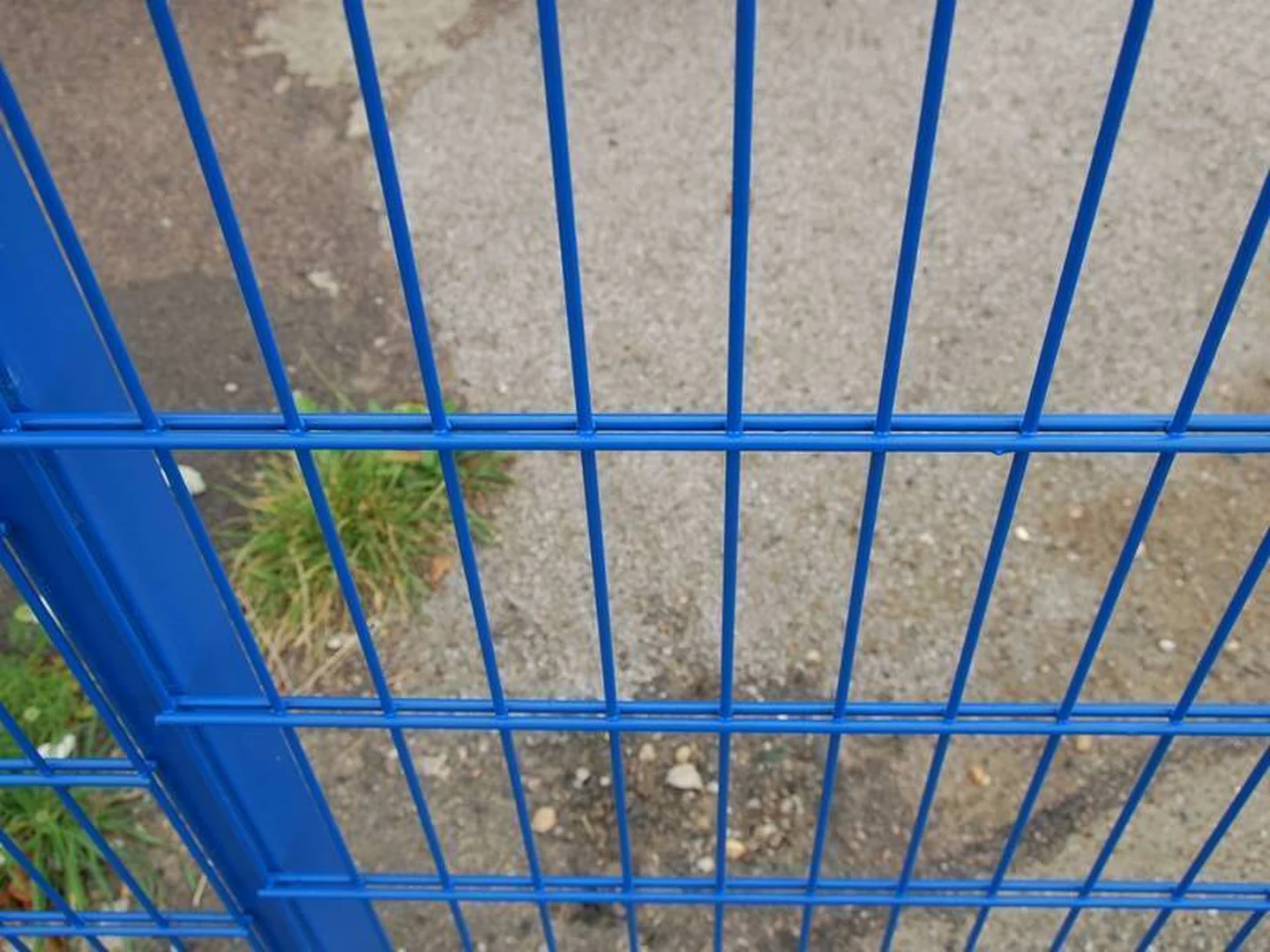 Double wire fence used around a medium-security utility or service compound