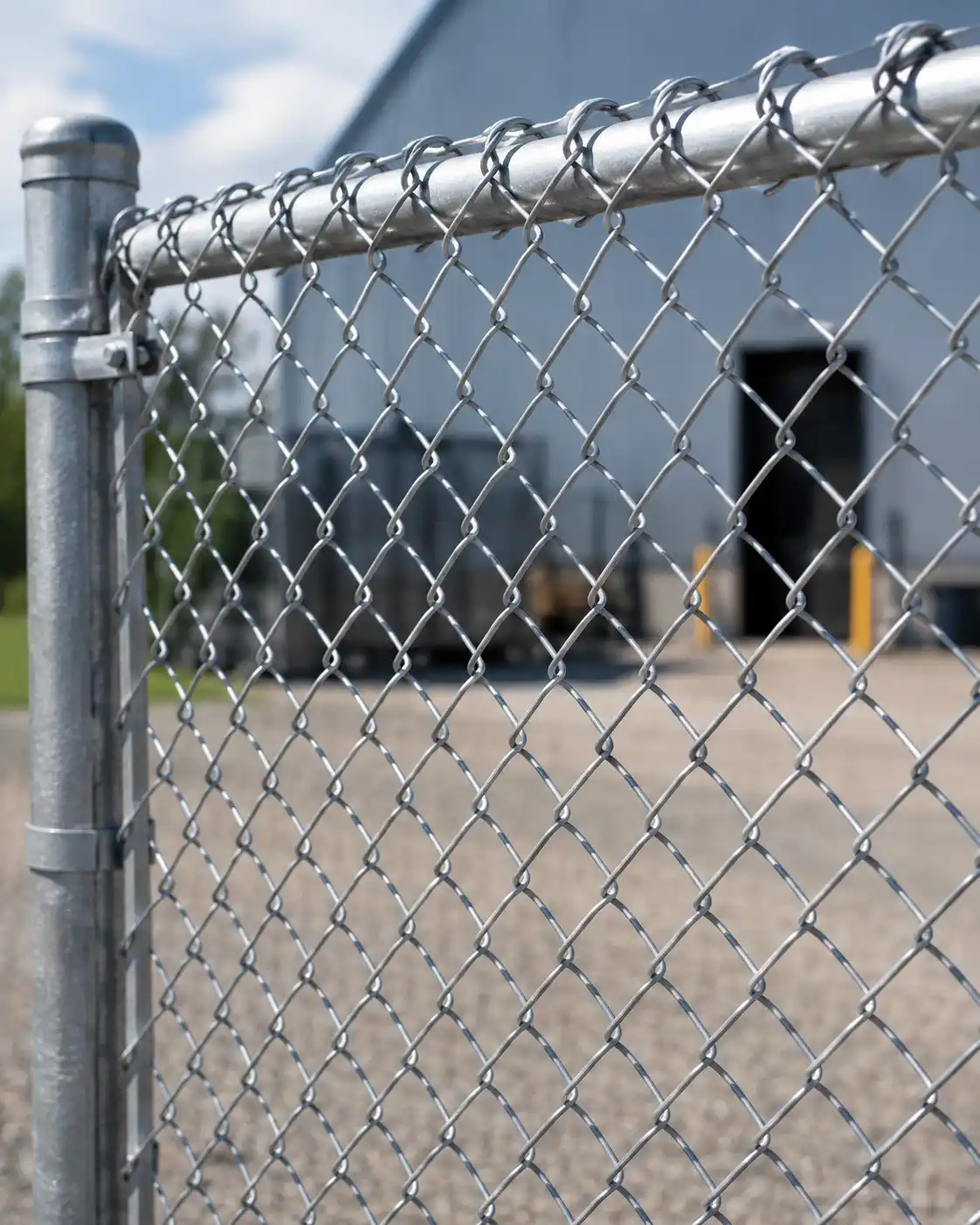 Heavy wire galvanized chain link fencing with smaller mesh opening