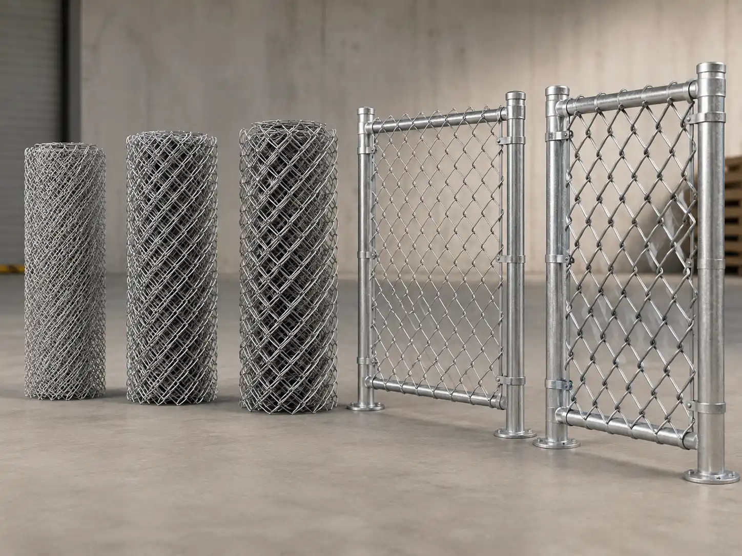 Galvanized chain link fencing wire diameter options